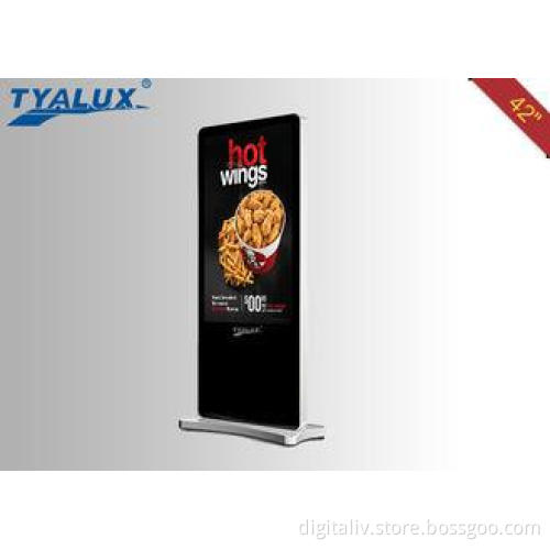 Vertical Totem Digital Signage For Restaurants , Free Digit
